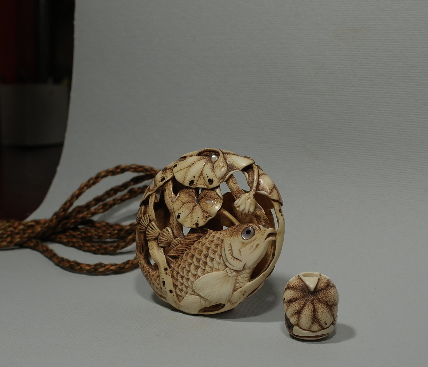 Carp under the lotus leaves 2